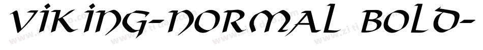 Viking-Normal Bold字体转换